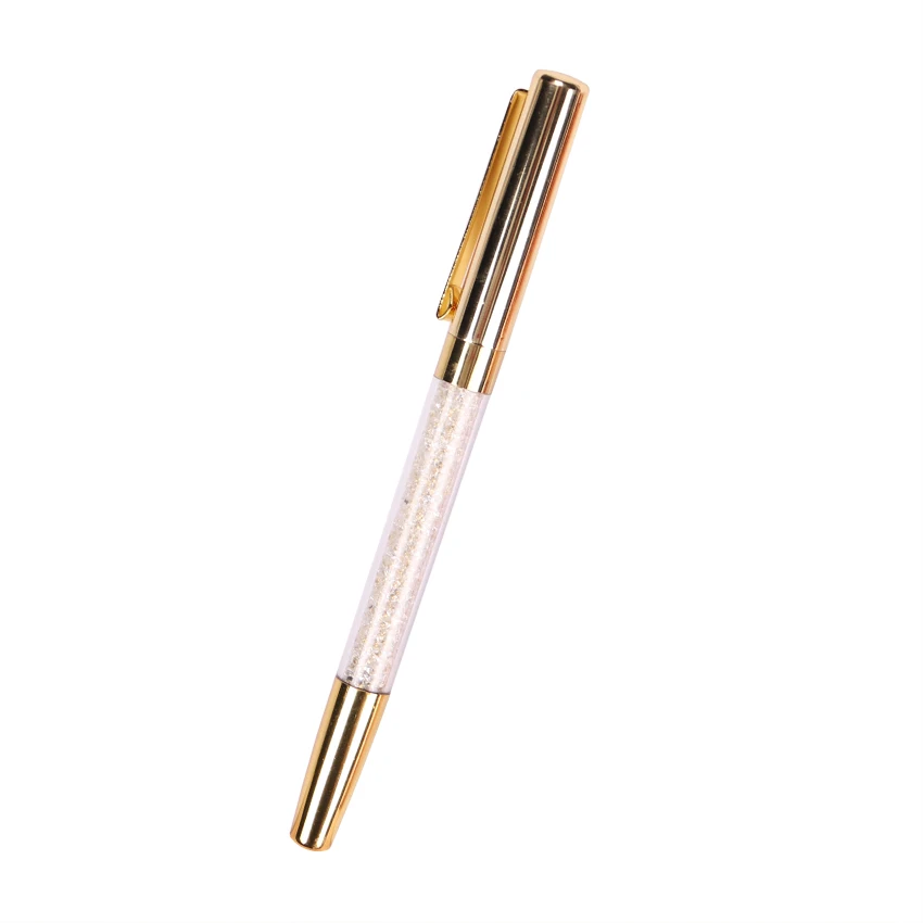 Креативный металлический хрустальный шар "Бриллиант" ручка канцелярские принадлежности заправка 0,7 мм шариковая ручка для подписи для офиса школы поставщиков - Цвет: Gold