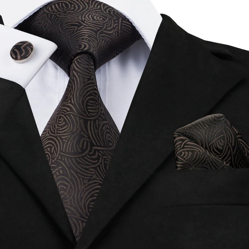 Buy SN 548 Brown Paisley Tie