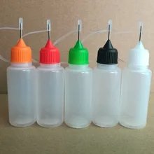 100 шт/партия, 15 мл пустые, ПЭВД пластик Сжимаемый капельница, заполнение бутылок с наконечником иглы для E сока
