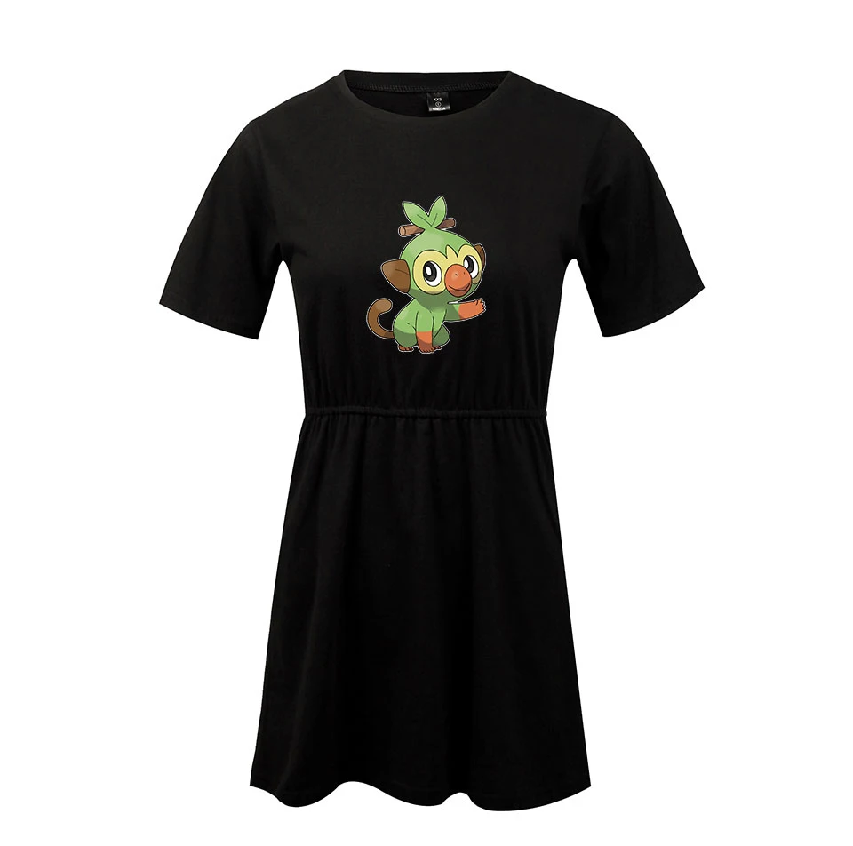 Pokemon Sword and Shield Printed Cool Game New woman's gown 2019 New Dress Sexy Women Beautiful Highstreet Soft Summer Dress