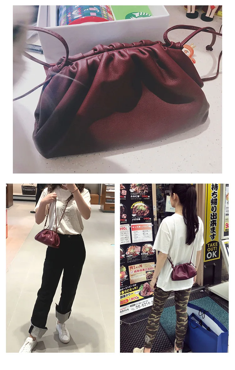 Женская сумка-хобо из натуральной кожи; модная сумка на плечо; роскошные женские сумки; Дизайнерские клатчи для женщин; Bolsa Feminina