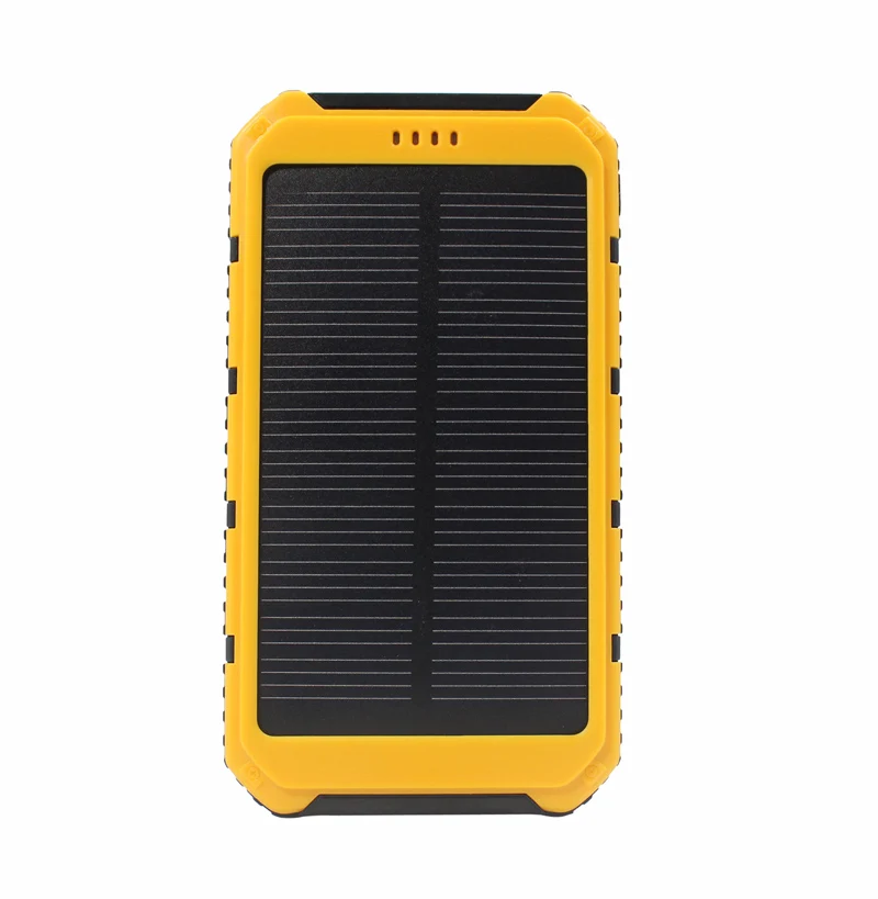 Portable 10000mAh Solar Power Bank Dual USB Solar Panel Battery Charger for all phone