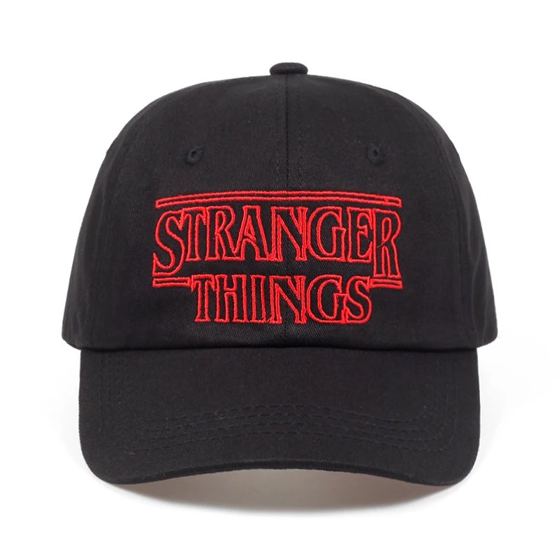 

Stranger Things Dustin cotton% baseball Caps Hats Summer Black dad Caps Men Adjustable Summer shapback golf Hat
