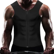 Men Neoprene Zipper Waist Trainer Vest Shapewear Body Shaper Slimming Workout Thermal Muscle Underwear Shapers Fajas Top