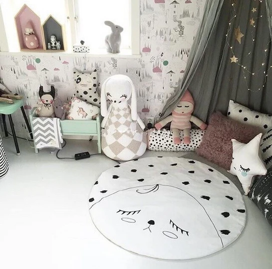 

Instagram Floor Mat Plush Toy Playing Blanket Carpet Rug Round Animal Shape Kid Gift Home Decoration 90cm*90cm