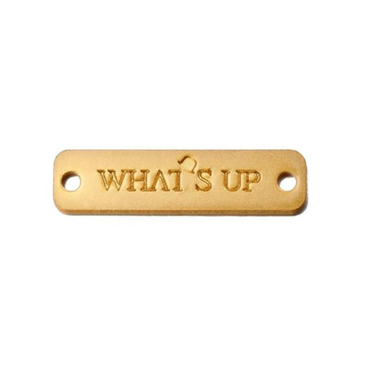 

New Design Hot sale Custom brand logo clothing jeans patch metal labels and tags for handbags shoes