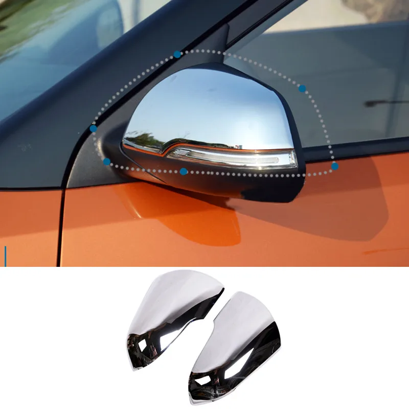 

Exterior Accessories Side Door Mirror Cover Trim ABS Chrome 2pcs For Hyundai Creta ix25 Cantus 2014 2015 2016 2017 2018