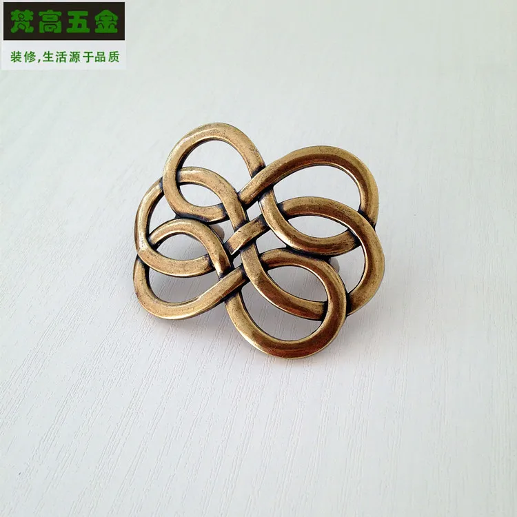 

Bronze Cabinet Knobs and Handles Drawer Handle Antique Dresser Knobs Hollow Twist Furniture Handles and Pens Door Knobs