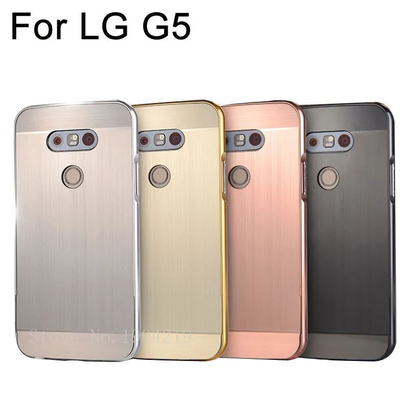 Luxury Aluminum Case For LG G5 Metal Frame + Acrylic Back Cover For LG