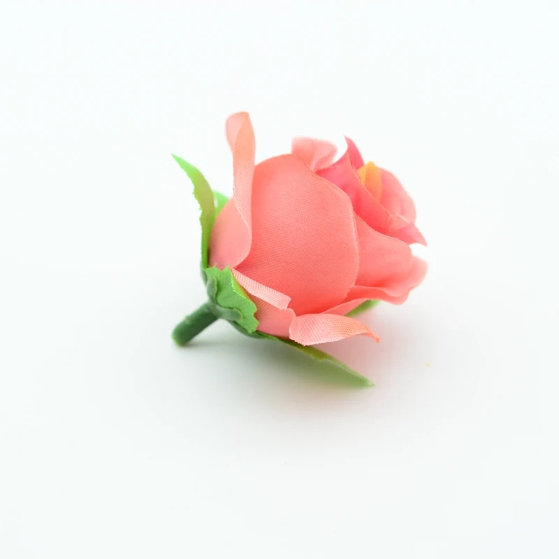 10 шт. шелковые розы дешевые аксессуары для домашнего декора Свадебные Рождественские поддельные цветы свадебное оформление diy ВЕНОК искусственные цветы - Цвет: Watermelon