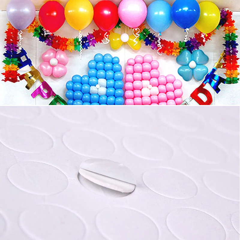

500 Points Balloon Attachment Glue Dot Attach Balloons To Ceiling Or Wall Sticker Birthday Party Wedding Supplies