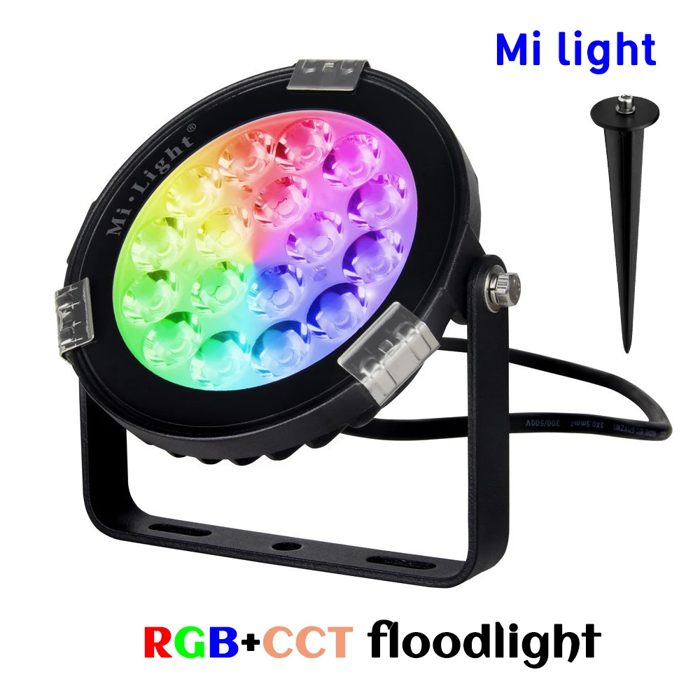BSOD Milight Светодиодный прожектор 9 Вт RGB + CCT беспроводной RF2.4GHz AC86 265V DC24V