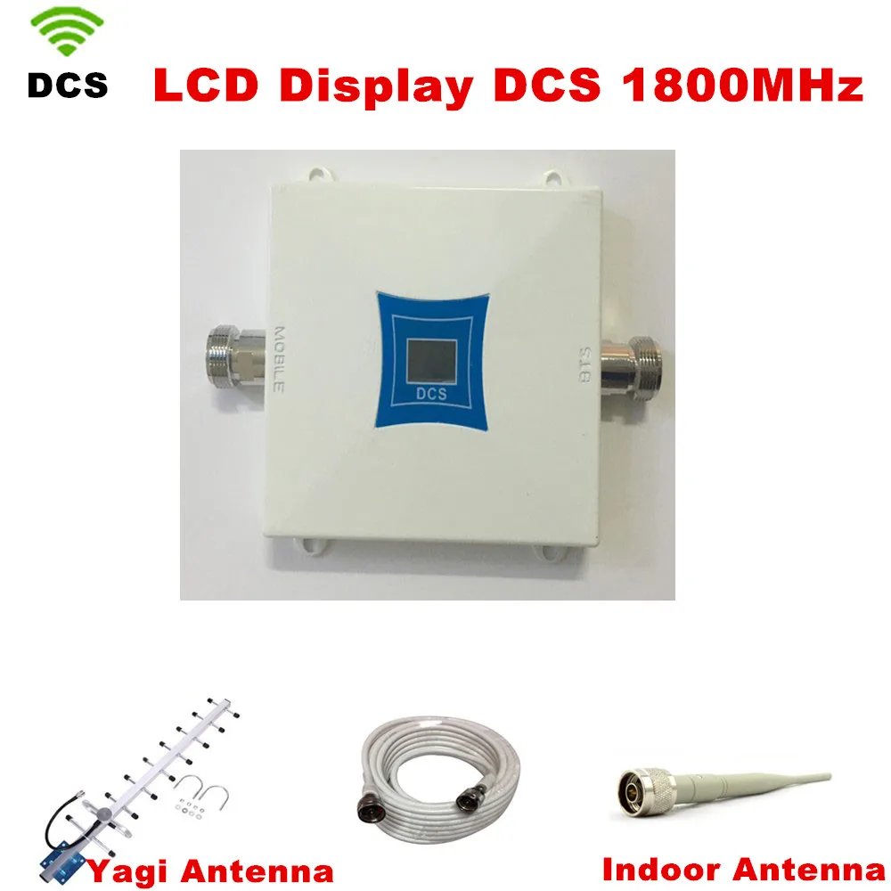 

1Set Family LCD GSM DCS 1800MHz Mobile Phone Signal Booster Repeater Amplifier , DCS 4G Cellular Signal Booster with Antenna