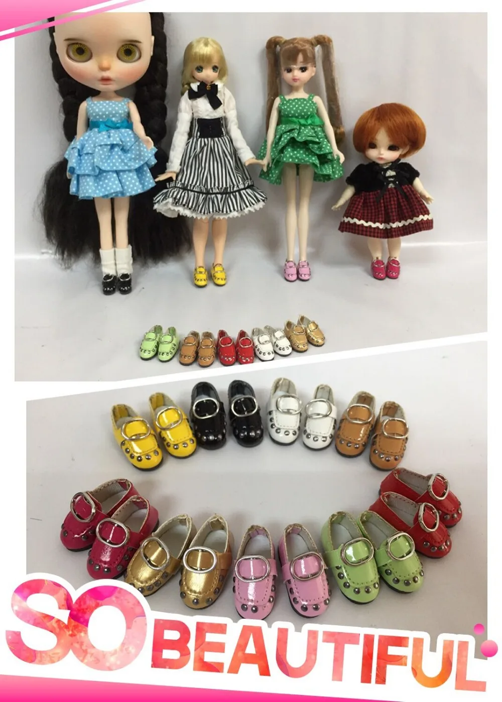 Обувь для кукол blyth, Azone, куклы OB, кукла licca, 20 см BJD и т. Д. Длина: 2,8 см