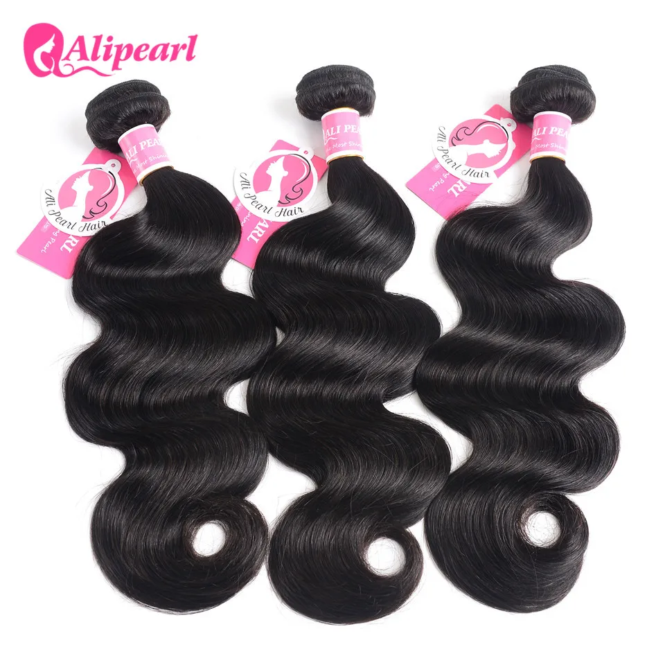 Body Wave Human Hair Bundles With Closure 6x6 Free Part Pre Plucked Brazilian Bundles With Closure Remy Hair Extension AliPearl