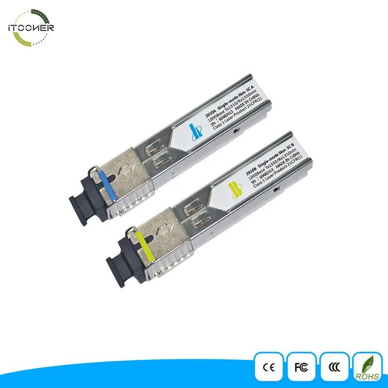 

Single Mode 1 Core SC Port Gigabit SFP Fiber Optic Module