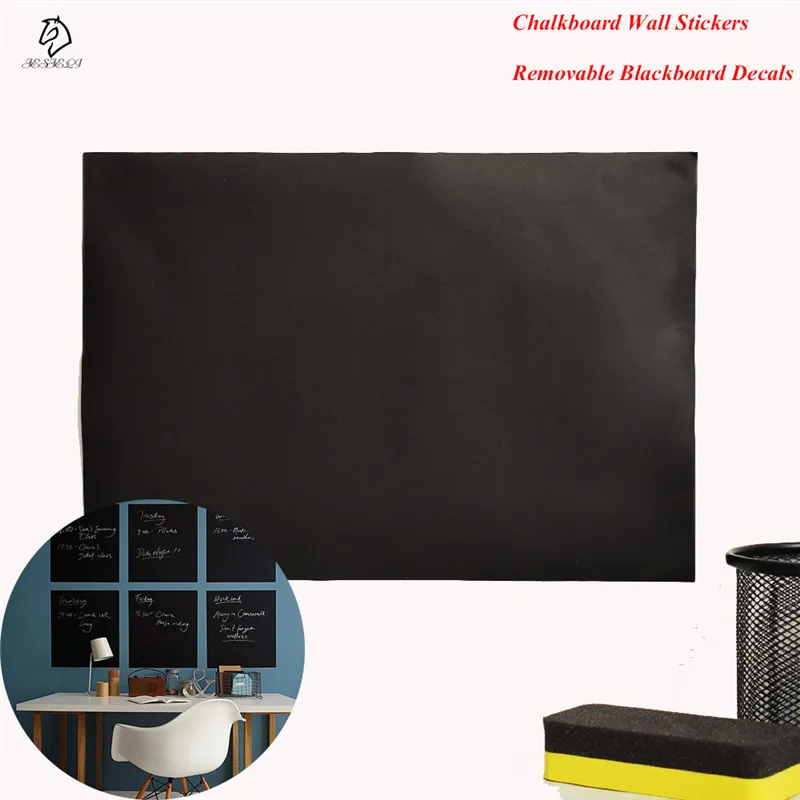 

8Pcs/Set Removable Chalk Board Blackboard DIY Vinyl Draw Decor Mural Decals Art Chalkboard Self-adhesive Stickers For Students