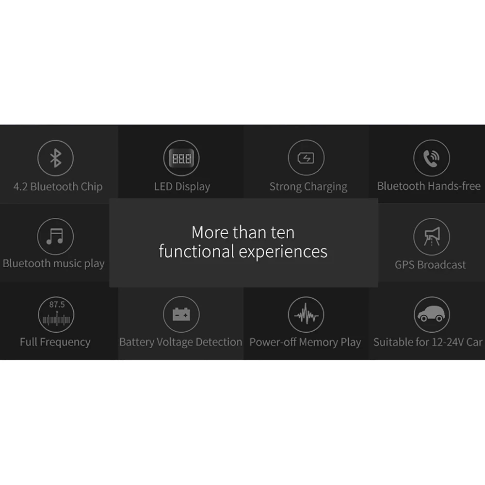 USB quick charge 3 0 Автомобильное зарядное устройство Bluetooth fm передатчик MP3 плеер