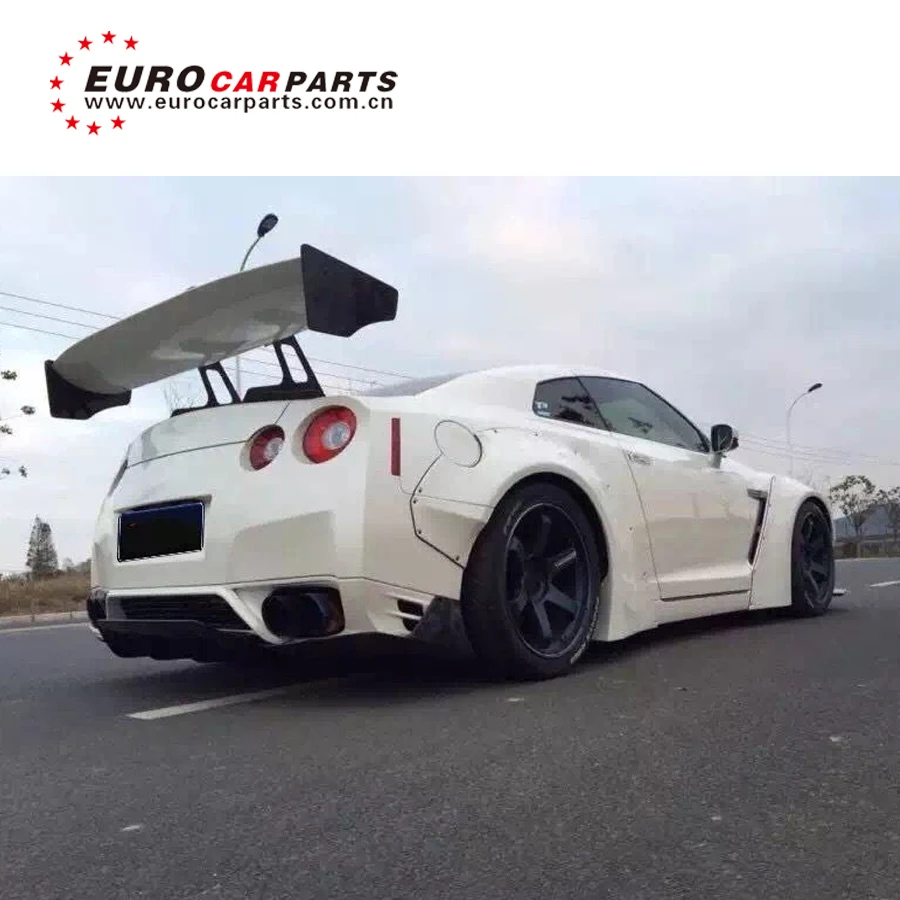

GTR R35 rear wing FRP material for GTR R35 to LB work style LB performance rear spoiler for GTR rear skirt rear spoiler for GTR