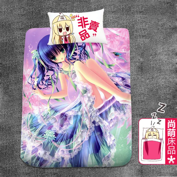 

Anime Cartoon tinkle Natural Wool Cloth With Soft Nap flat sheet bed sheet top sheet 150*200cm No.10852