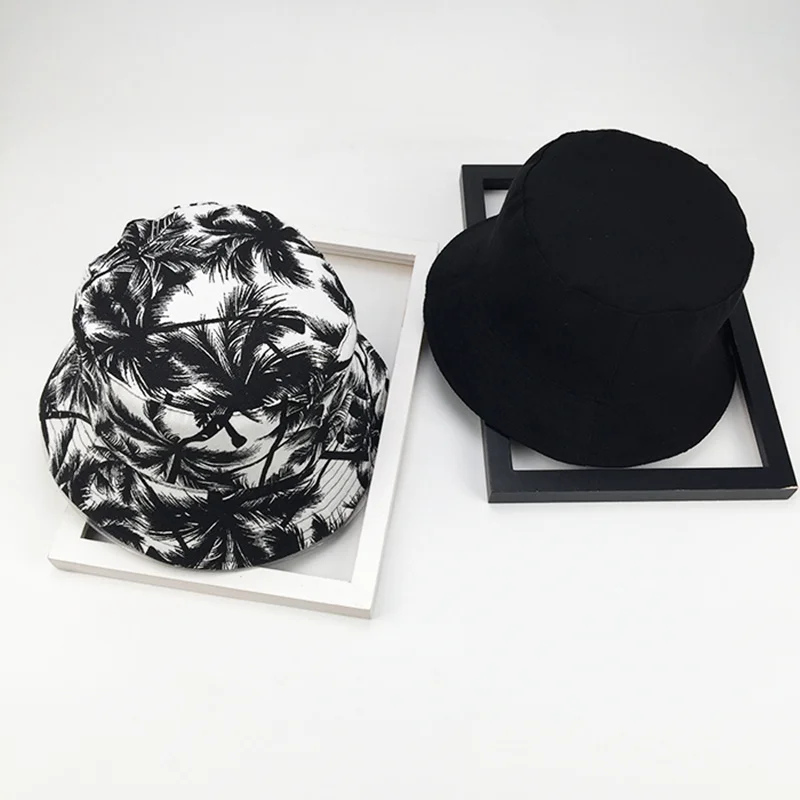 

VORON 2018 new Summer Fashion Unisex Leaves Bucket Hat Adult Men Women Hip Hop Caps Hiking Sombrero Outdoor Gorro Fishing Hat
