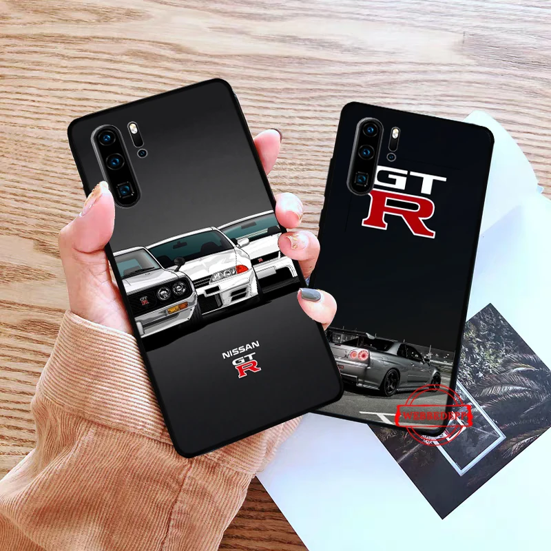 Силиконовый чехол для NISSAN GTR Huawei P8 Lite 2015 2017 P9 2016 Mimi P10 P20 Pro P Smart 2019 P30|Бамперы| |