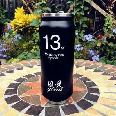 Creative Stainless Steel Thermos Cup Mini Bottle Vacuum Flask Straw Coffee Thermal Thermoses Cans Cups | Дом и сад