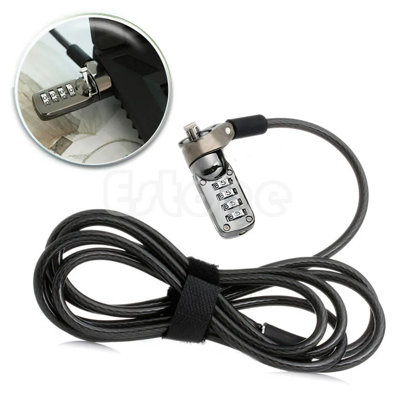Computer Lock 4 Digit Security Password Anti-theft Chain For Notebook PC Laptop
