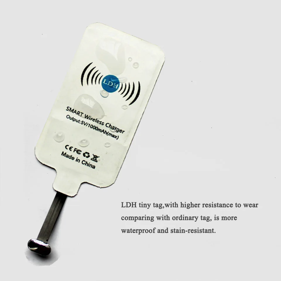 LDH Qi беспроводной приемник зарядного устройства USB Type C зарядный адаптер для xiaomi 4S