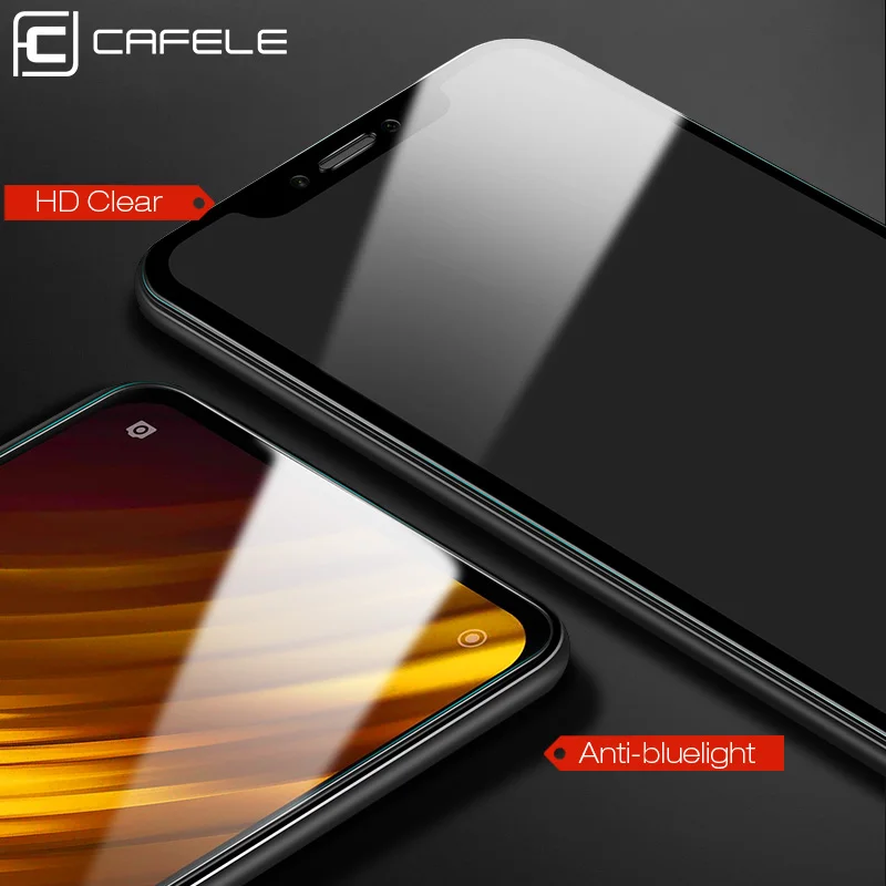 Закаленное стекло Cafele для Xiaomi Pocophone F1, прозрачная защита экрана 9H HD для Xiaomi Pocophone F1, Защитное стекло для экрана