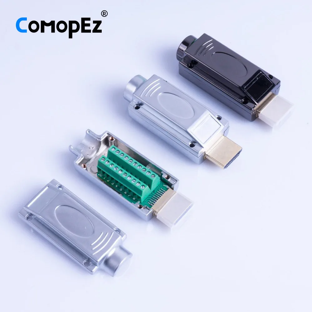 HD HDMI видео конвертер 2 0 Solderless разъем Мужской мини кабель адаптер для монитора и