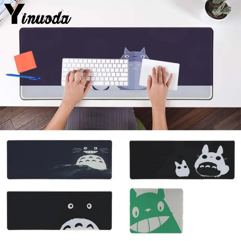 

Yinuoda Simple and lovely totoro Keyboards Mat Rubber Gaming mousepad Desk Mat Laptop Computer gamer Mat Large Mat pad mouse