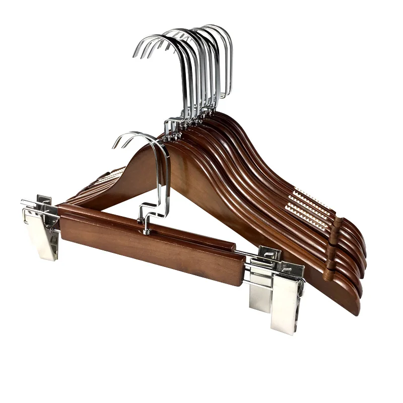 10pcs/lot Children/Adult Wood Hangers For Clothes Rack Baby Women Wooden Non slip Vintage Hanger