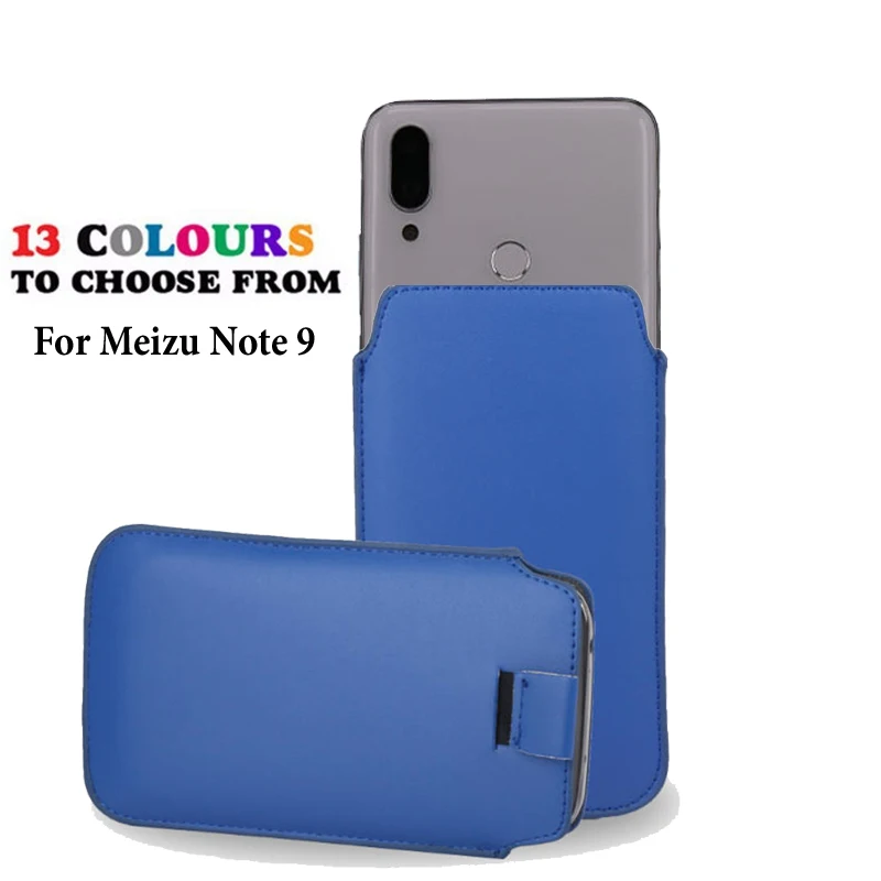 Leather Pouch Coque For Meizu Note 9 Case Pocket Rope Holster Tab Cover Accessories Phone Bag | Мобильные телефоны и