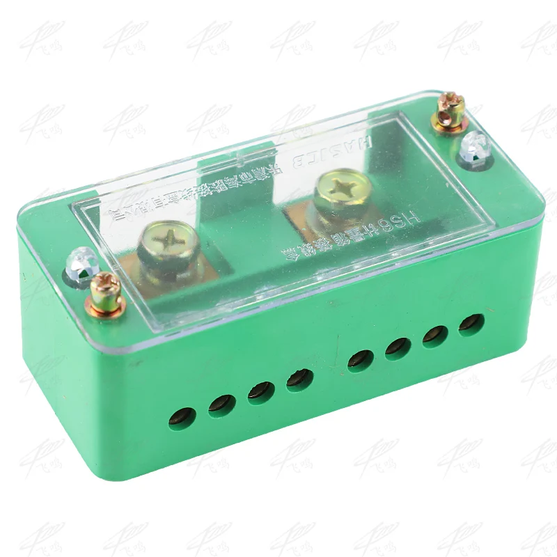 

Single Phase 2-IN 8-OUT Wire Terminal Box Household Distribution Box Terminal Row 220V Junction box FJ6