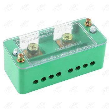

Single Phase 2-IN 8-OUT Wire Terminal Box Household Distribution Box Terminal Row 220V Junction box FJ6