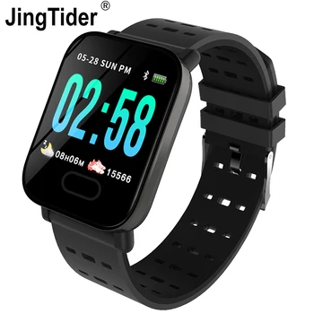 

JingTider A6 Blood Pressure Smart Bracelet 1.3" Color Screen Fitness Tracker Step Counter Activity Monitor Smart Watch for sport
