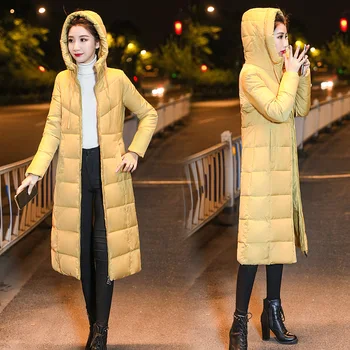 

Plus Size 4XL 5XL 6XL womens Winter Jackets Hooded Stand Collar Cotton Padded Female Coat Winter Women Long Parka Warm Thicken