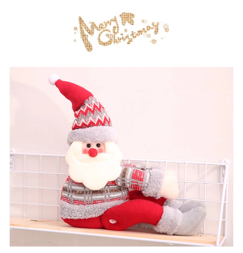 New Cute Christmas Curtain Buckle Christmas Decorations Window Decor Santa Claus Christmas Ornament for Home decoracion navidad