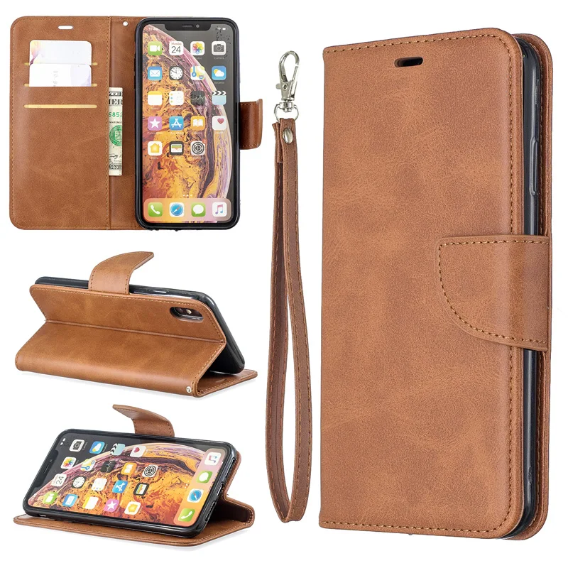 

Business PU Leather Flip Case on For iPhone Xs Mobile Phone bag Funda Cases For 6 6s 7 8 Plus X Xr Xs Max Wallet Cover Coque