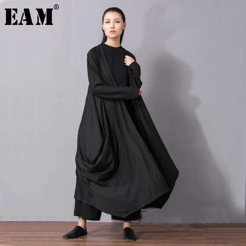 Asymétrique Lc063 Printemps violet Femmes Mode Longueur Lâche Stith Manteau Taille Black Longue Haute Grande eam Irrégulière Nouvelles Qualité 2019 Ouvert De wqtUx0S