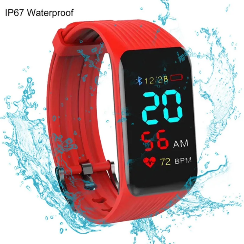 

Colorful LCD Touch Screen Smart Bracelet IP68 Waterproof Health Monitoring Support Multi-sports Mode Smart Anti-Lost Watch