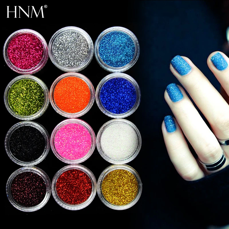 HNM 27 цветов украшения для ногтей Блеск DIY Наклейка блестящая в УФ свете пудра