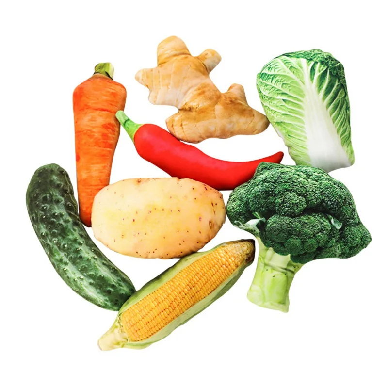 

1 PCS Simulated vegetables cute pet dog cat toys Pet biting toys arrot / Cucumber / Corn / Pepper / Potato New
