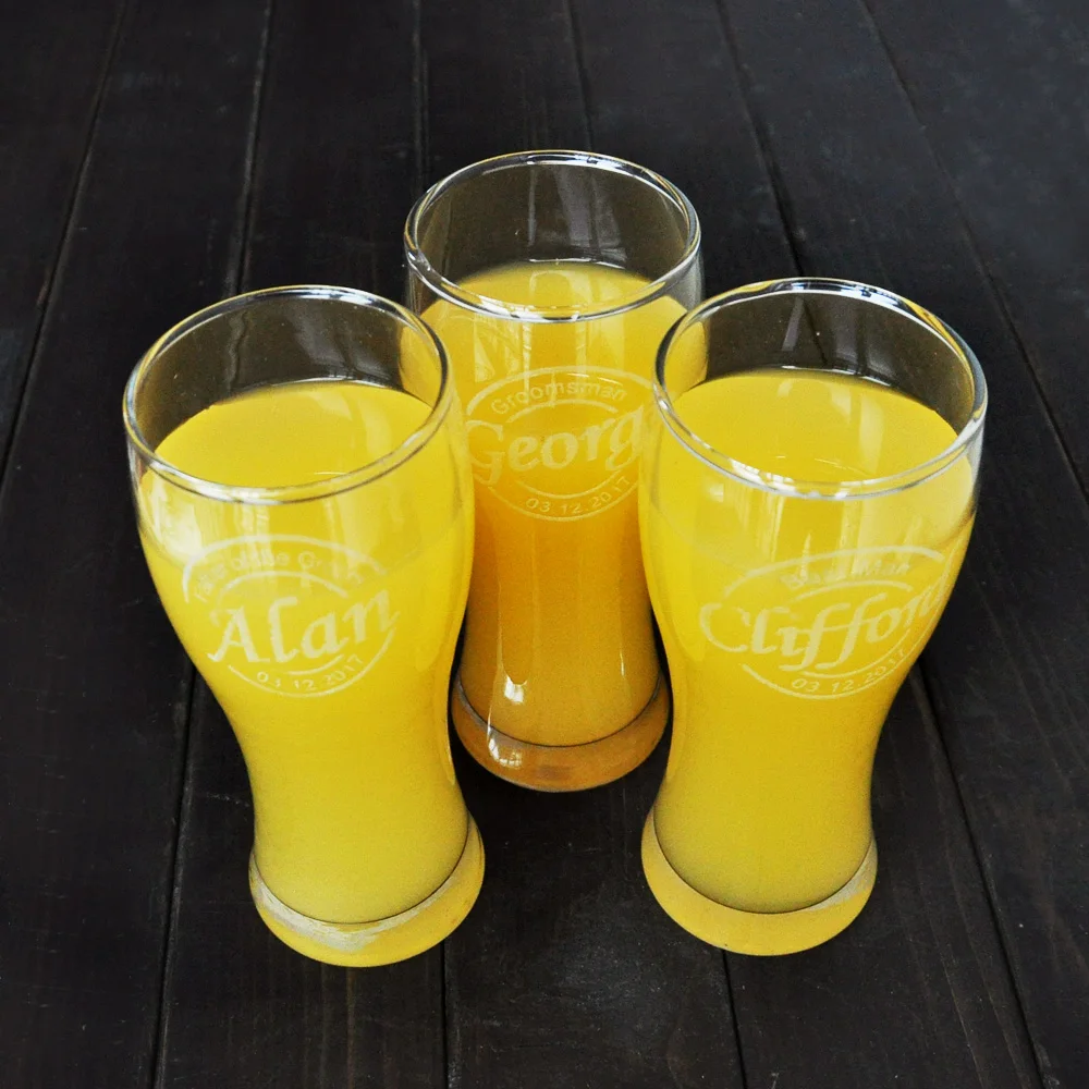Beer Glasses, Wedding Toasting Glasses, Pint Glasses, Custom Beer Mugs ...