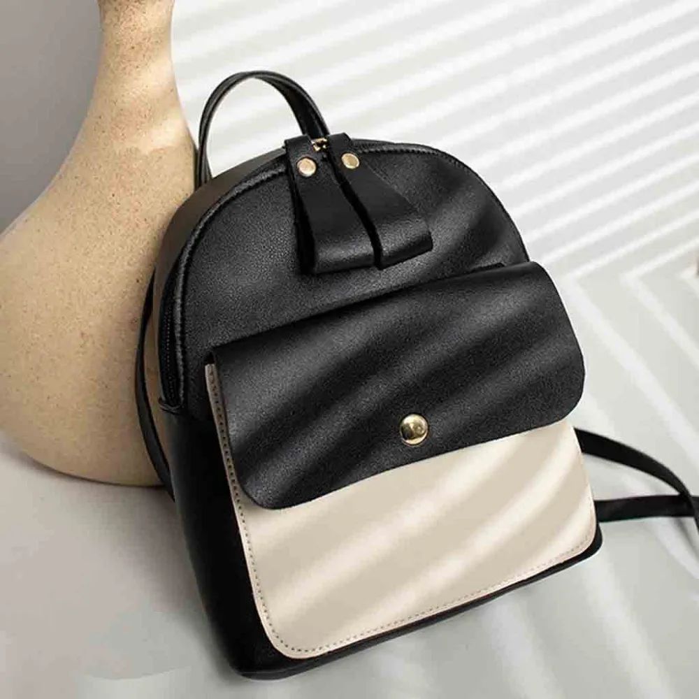 Fashion Lady Shoulders Small Backpack Letter Purse Mobile Phone Bag Solid Cute School Bag Black Versatile Women Backpack 2019