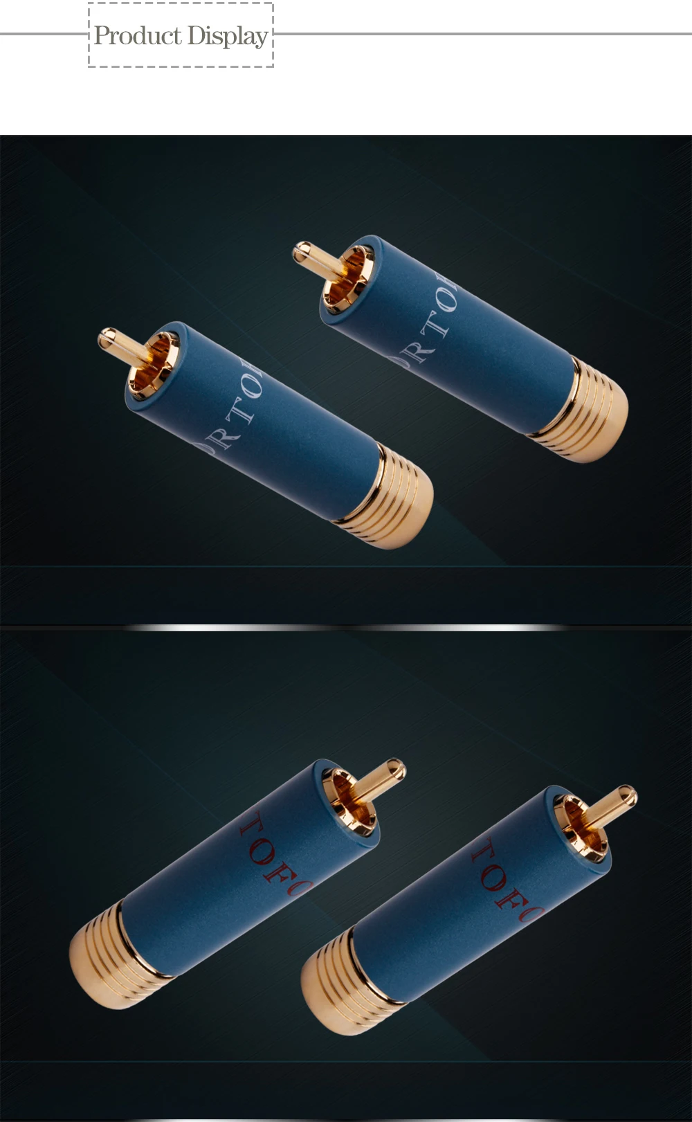 cabeças, plugue hi-end, conector ortodônico 8nx rca de referência