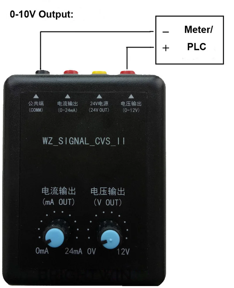 Портативный 4-20mA генератор сигналов для PLC счетчик DCS калибровки Регулируемый 0-10 в 24 в 0-20 мА генератор