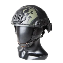 Тактический шлем для пейнтбола шлем спортивный шлем для страйкбола Пейнтбол ABS Велоспорт Шлем мультикам черный Размер M L