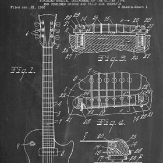 Guitar - Cole Borders Poster Print (22 x 34)